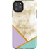 Angled Marble iPhone 11 Pro Max Impact Case