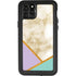 Angled Marble iPhone 11 Pro Max Waterproof Case