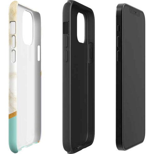 Angled Marble iPhone 12 Impact Case