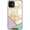 Angled Marble iPhone 12 Mini Clear Case