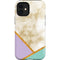Angled Marble iPhone 12 Mini Impact Case