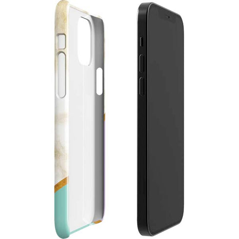 Angled Marble iPhone 12 Mini Lite Case