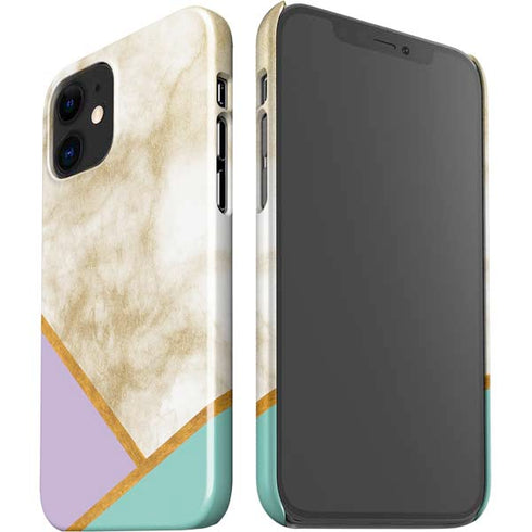 Angled Marble iPhone 12 Mini Lite Case