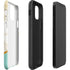Angled Marble iPhone 12 Pro Impact Case