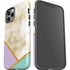 Angled Marble iPhone 12 Pro Impact Case