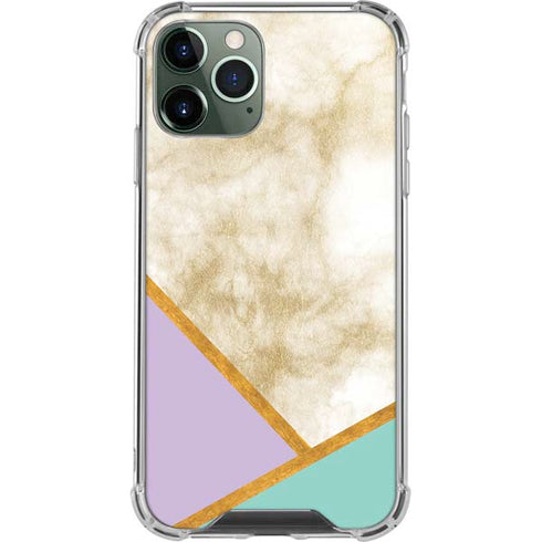 Angled Marble iPhone 12 Pro Max Clear Case