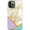 Angled Marble iPhone 12 Pro Max Impact Case