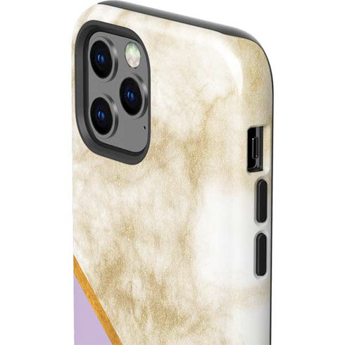 Angled Marble iPhone 12 Pro Max Impact Case