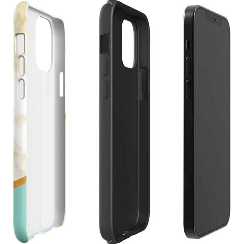 Angled Marble iPhone 12 Pro Max Impact Case