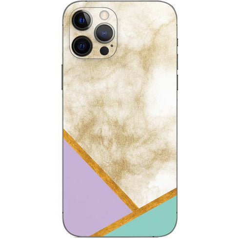 Angled Marble iPhone 12 Pro Skin