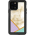 Angled Marble iPhone 12 Pro Waterproof Case