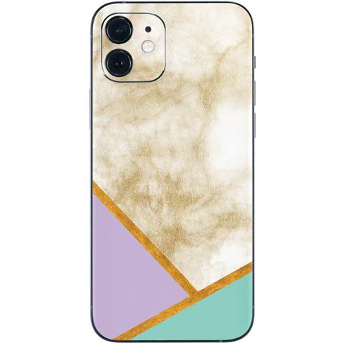 Angled Marble iPhone 12 Skin