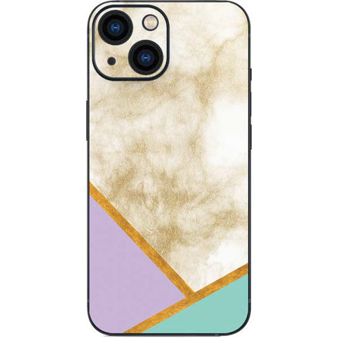 Angled Marble iPhone 13 Mini Skin