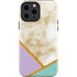 Angled Marble iPhone 13 Pro Max Impact Case
