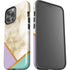 Angled Marble iPhone 13 Pro Max Impact Case