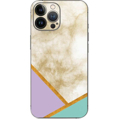 Angled Marble iPhone 13 Pro Max Skin