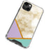 Angled Marble iPhone 14 Plus Clear Case