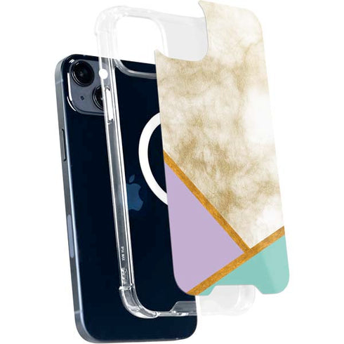 Angled Marble iPhone 15 Plus MagSafe Case