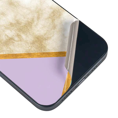 Angled Marble iPhone 15 Plus Skin