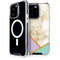Angled Marble iPhone 15 Pro MagSafe Case