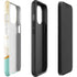 Angled Marble iPhone 15 Pro Max Impact Case