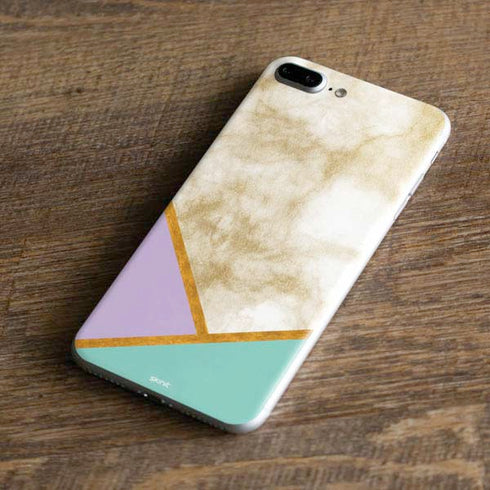 Angled Marble iPhone 8 Plus Skin