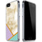 Angled Marble iPhone SE (2nd & 3rd Gen) Clear Case