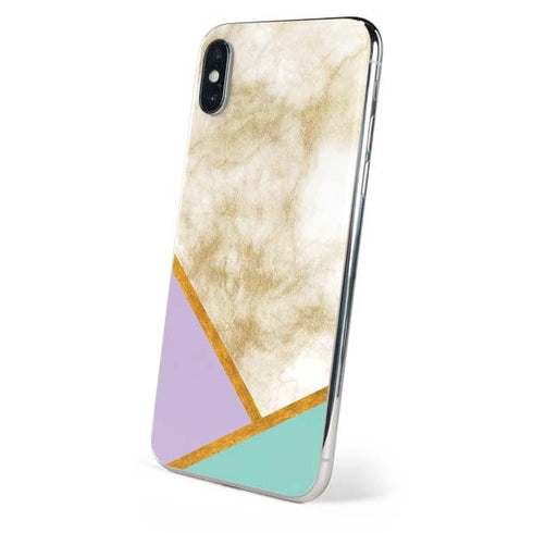 Angled Marble iPhone X Skin