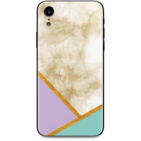 Angled Marble iPhone XR Skin