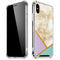 Angled Marble iPhone XS Max Clear Case