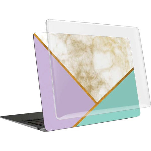 Angled Marble MacBook Air 13in (2020) Case plus Skin