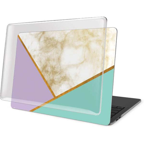 Angled Marble MacBook Pro 15in (2016-19) Case plus Skin