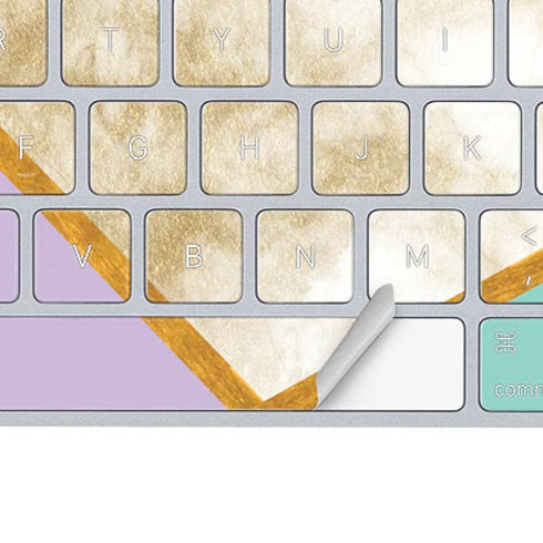 Angled Marble Magic Keyboard Skin