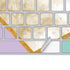 Angled Marble Magic Keyboard Skin