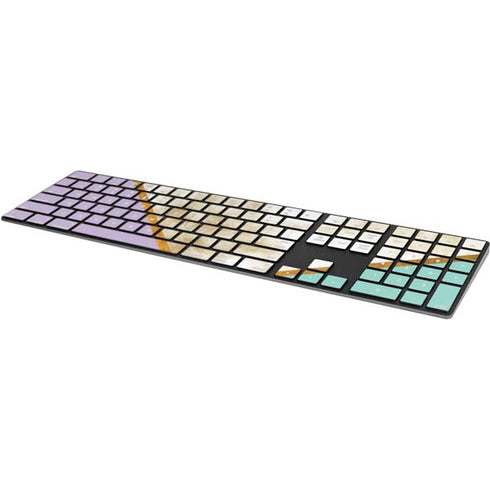 Angled Marble Magic Keyboard with Numeric Keypad Skin
