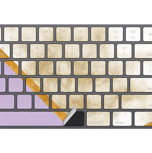 Angled Marble Magic Keyboard with Numeric Keypad Skin