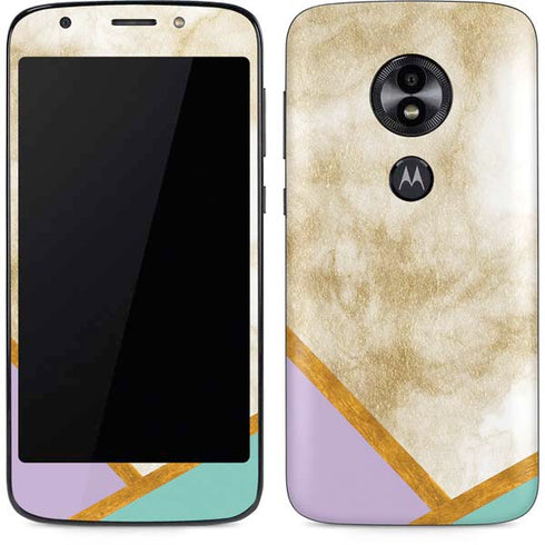 Angled Marble Moto E5 Play Skin