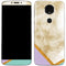Angled Marble Moto E5 Plus Skin