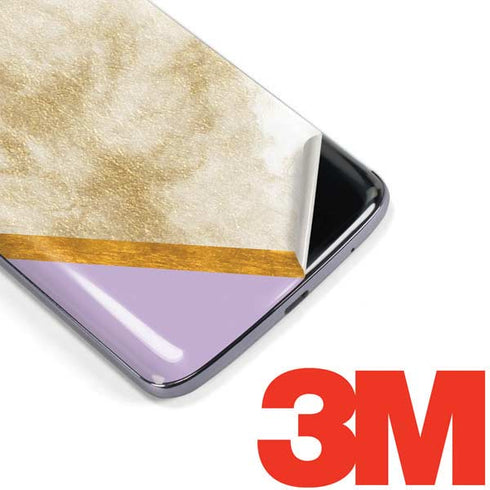 Angled Marble Moto E5 Plus Skin
