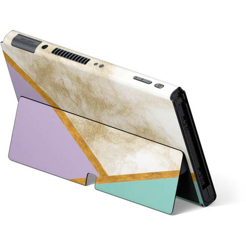 Angled Marble Nintendo Switch OLED (2021) Skin
