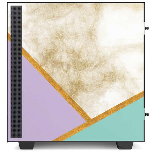 Angled Marble NZXT H510 Compact ATX Mid-Tower Case Skin