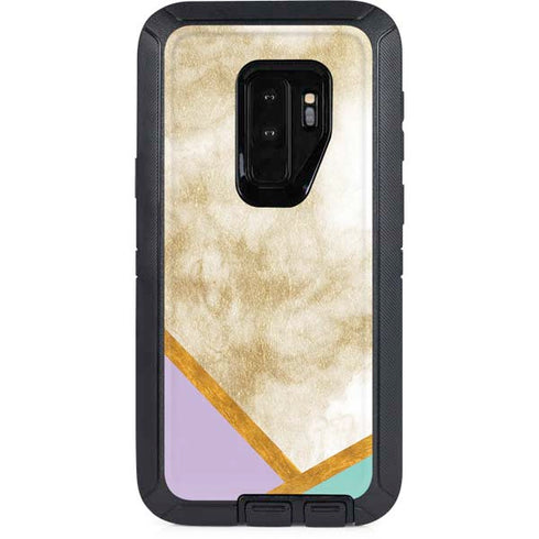 Angled Marble Otterbox Defender Galaxy Skin