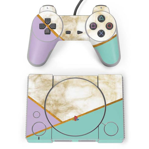 Angled Marble PlayStation Classic Bundle Skin