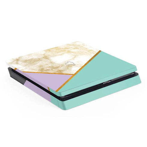 Angled Marble PS4 Slim Skin
