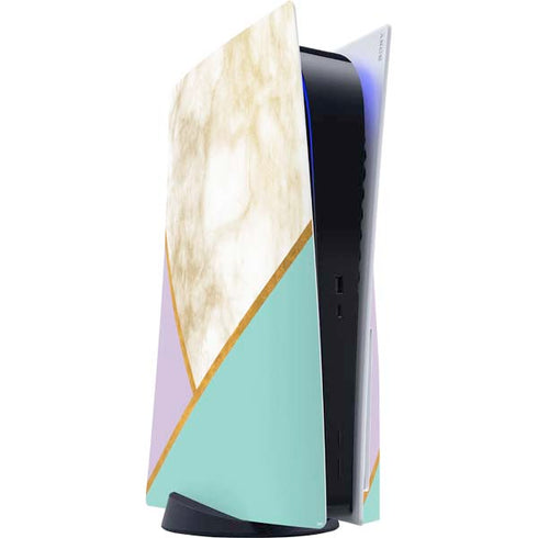Angled Marble PS5 Console Skin