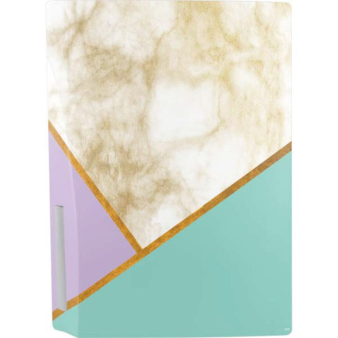 Angled Marble PS5 Console Skin