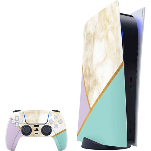 Angled Marble PS5 Digital Edition Bundle Skin