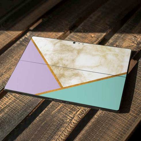 Angled Marble Surface Pro 6 Skin