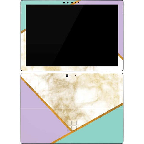 Angled Marble Surface Pro 7 Skin