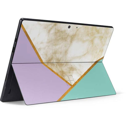 Angled Marble Surface Pro 7 Skin